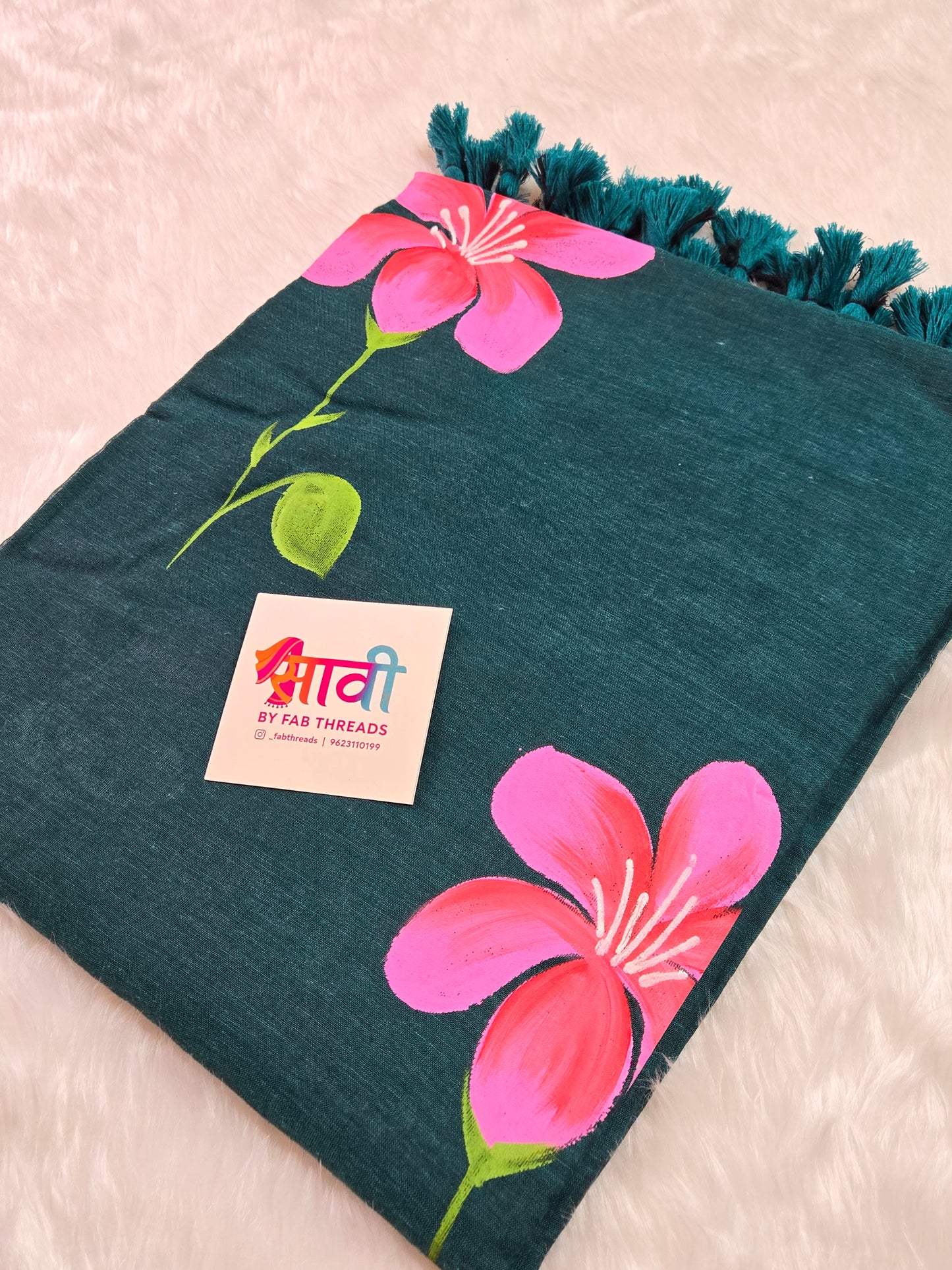 Lily Hand Painted Saree