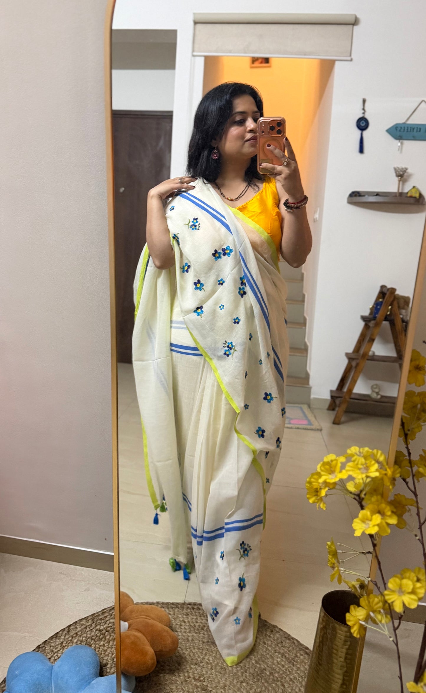 Bindiya Mul cotton Saree