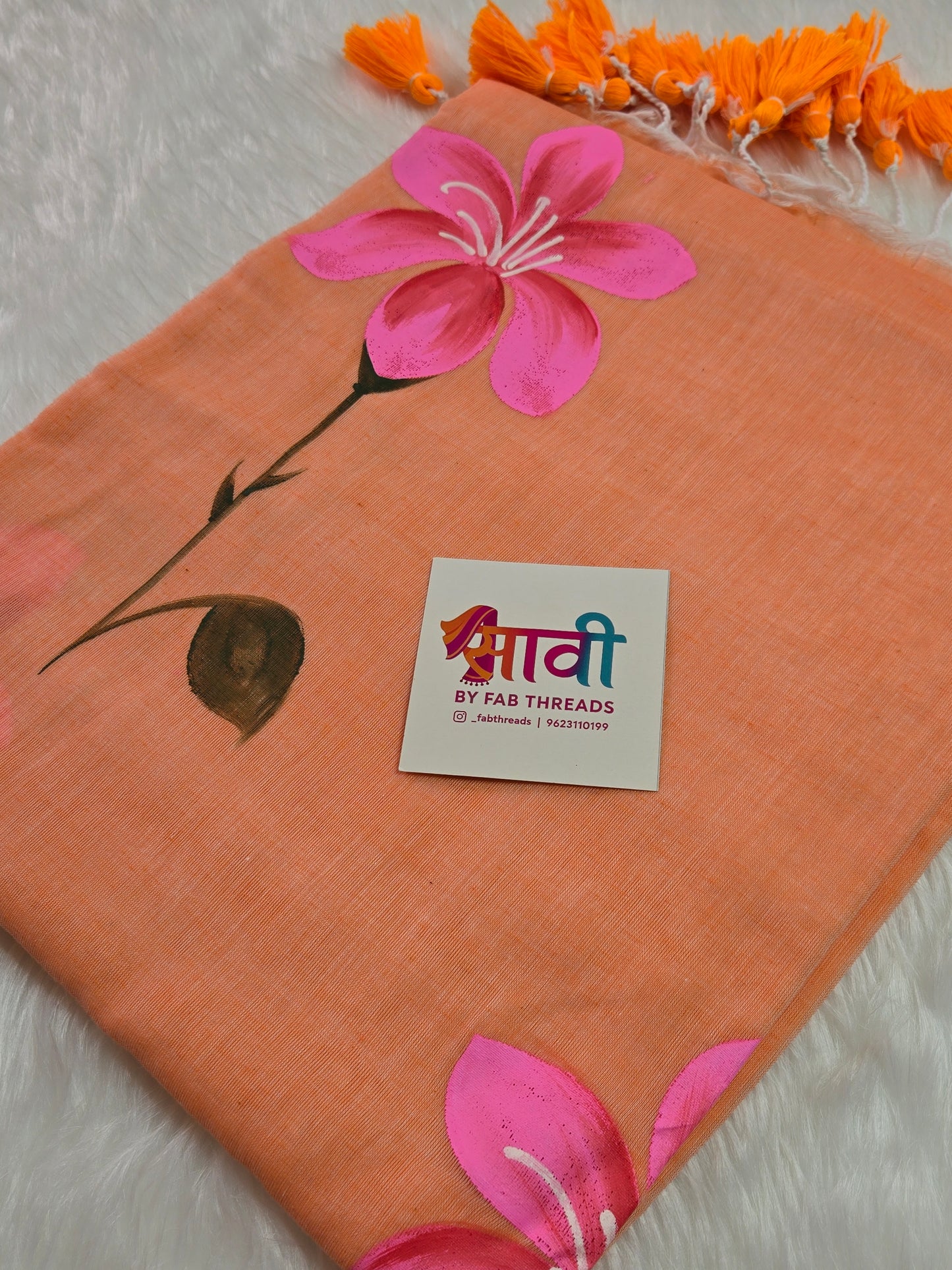 Lily Hand Painted Saree