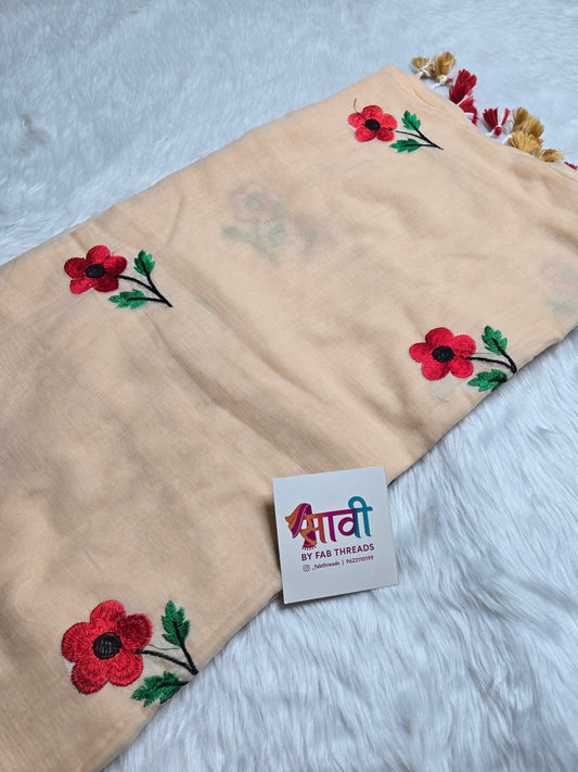 Floral Embroidered Saree