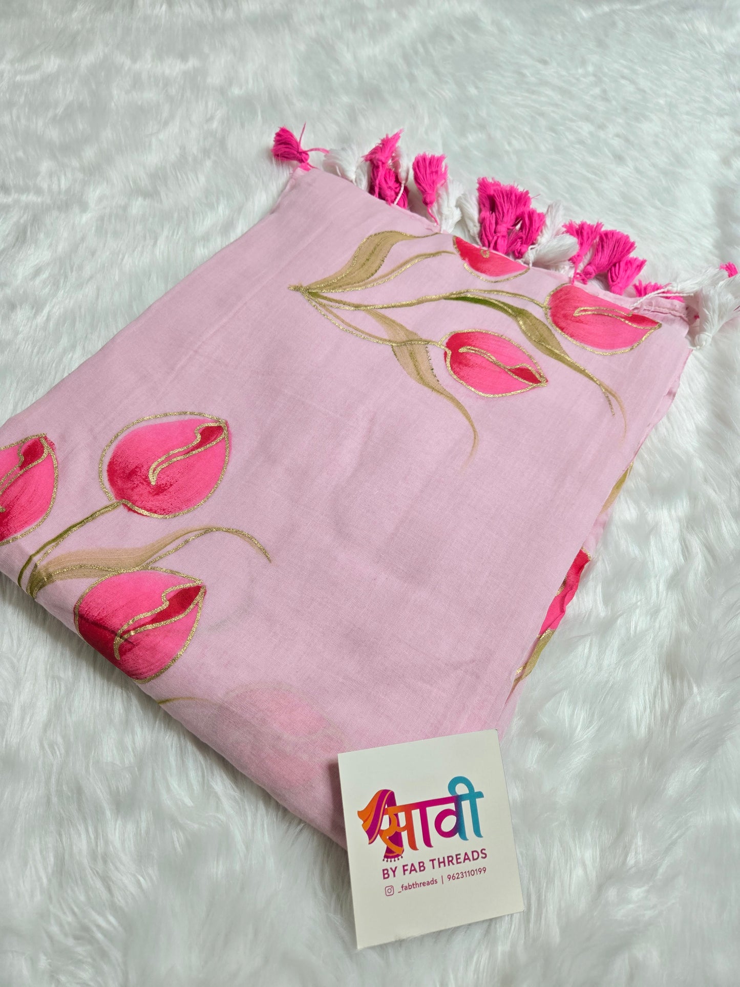 Tulip Trails Mul Cotton Saree