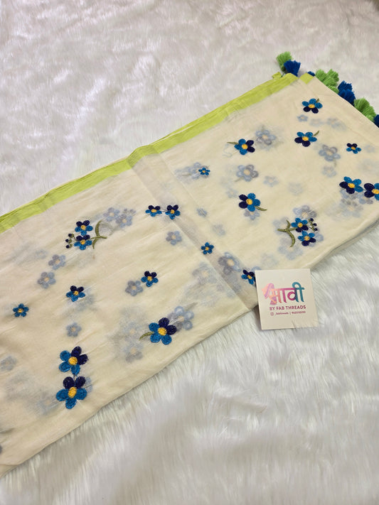 Bindiya Mul cotton Saree