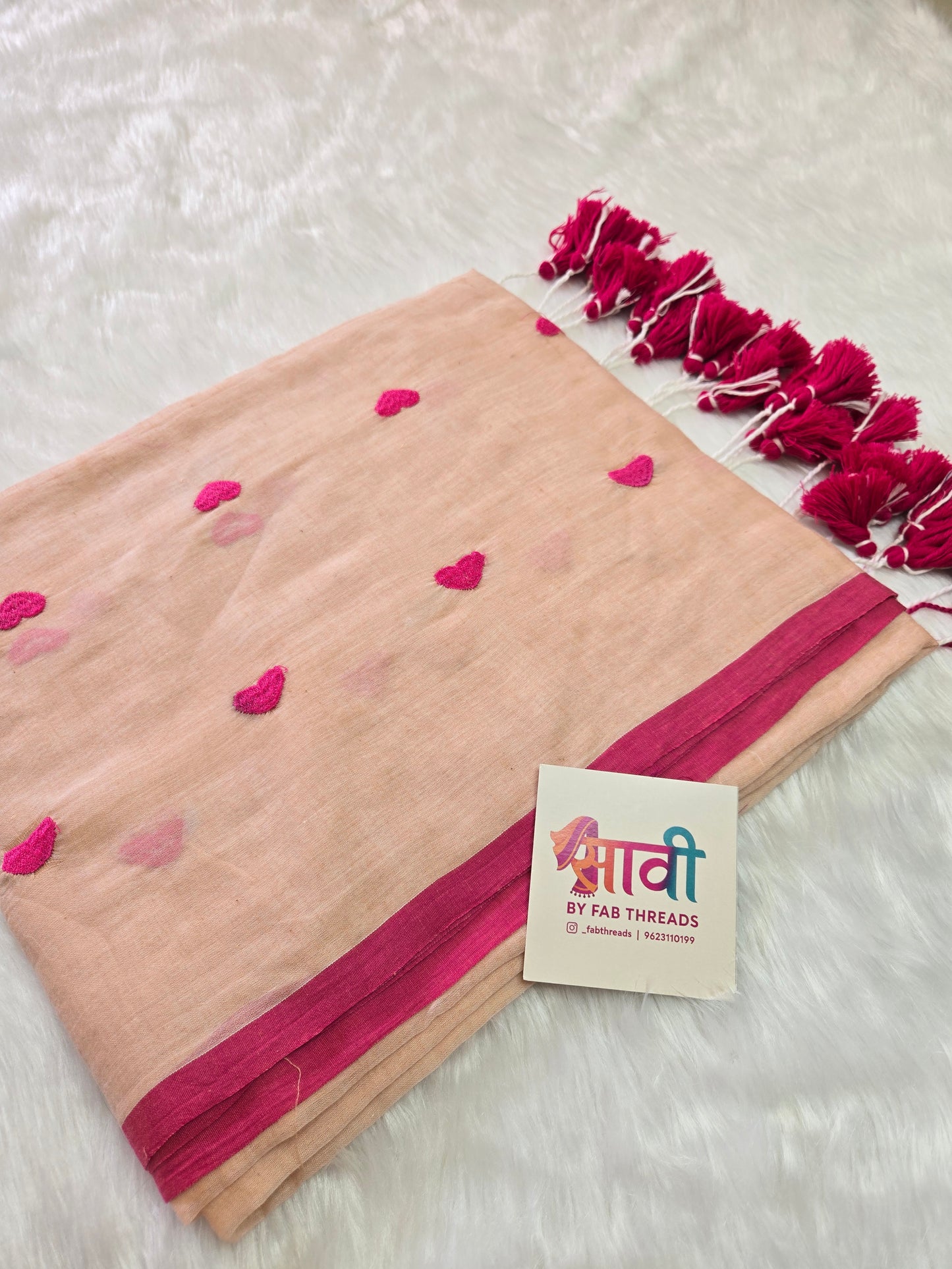 Little Heart Saree Mul Cotton Saree