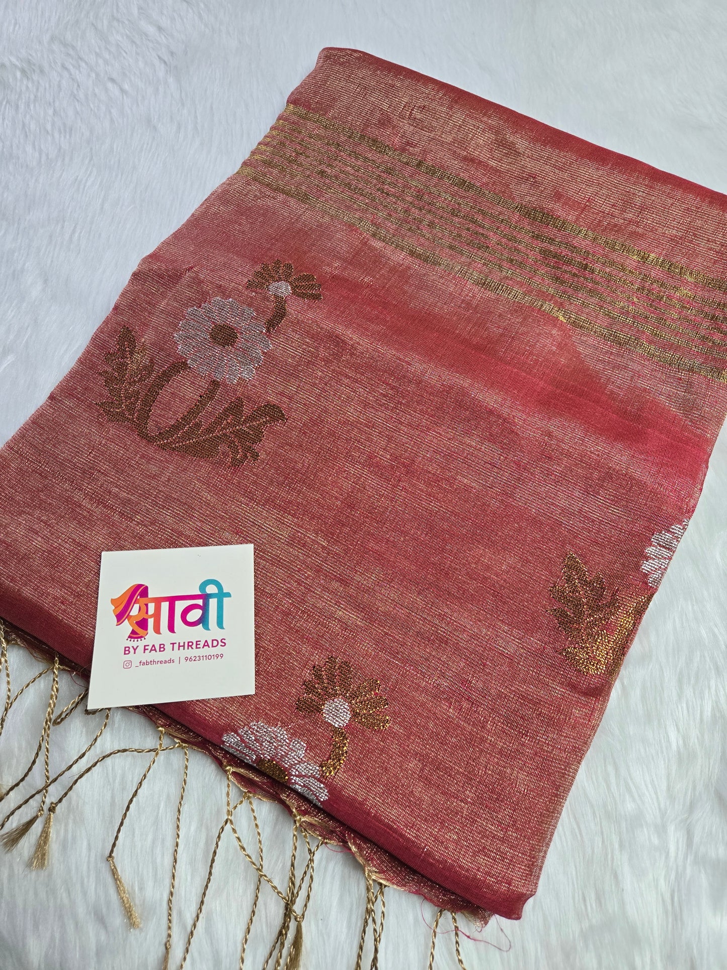 Linen Tissue Saree