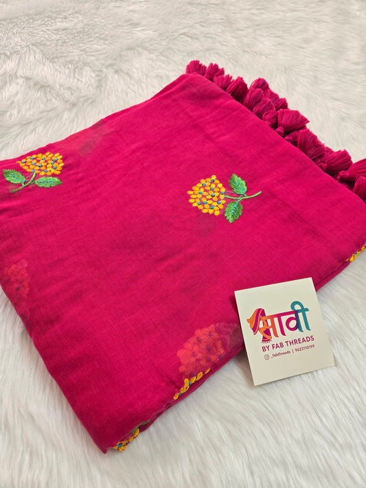 Guldastaan Mul Cotton Saree