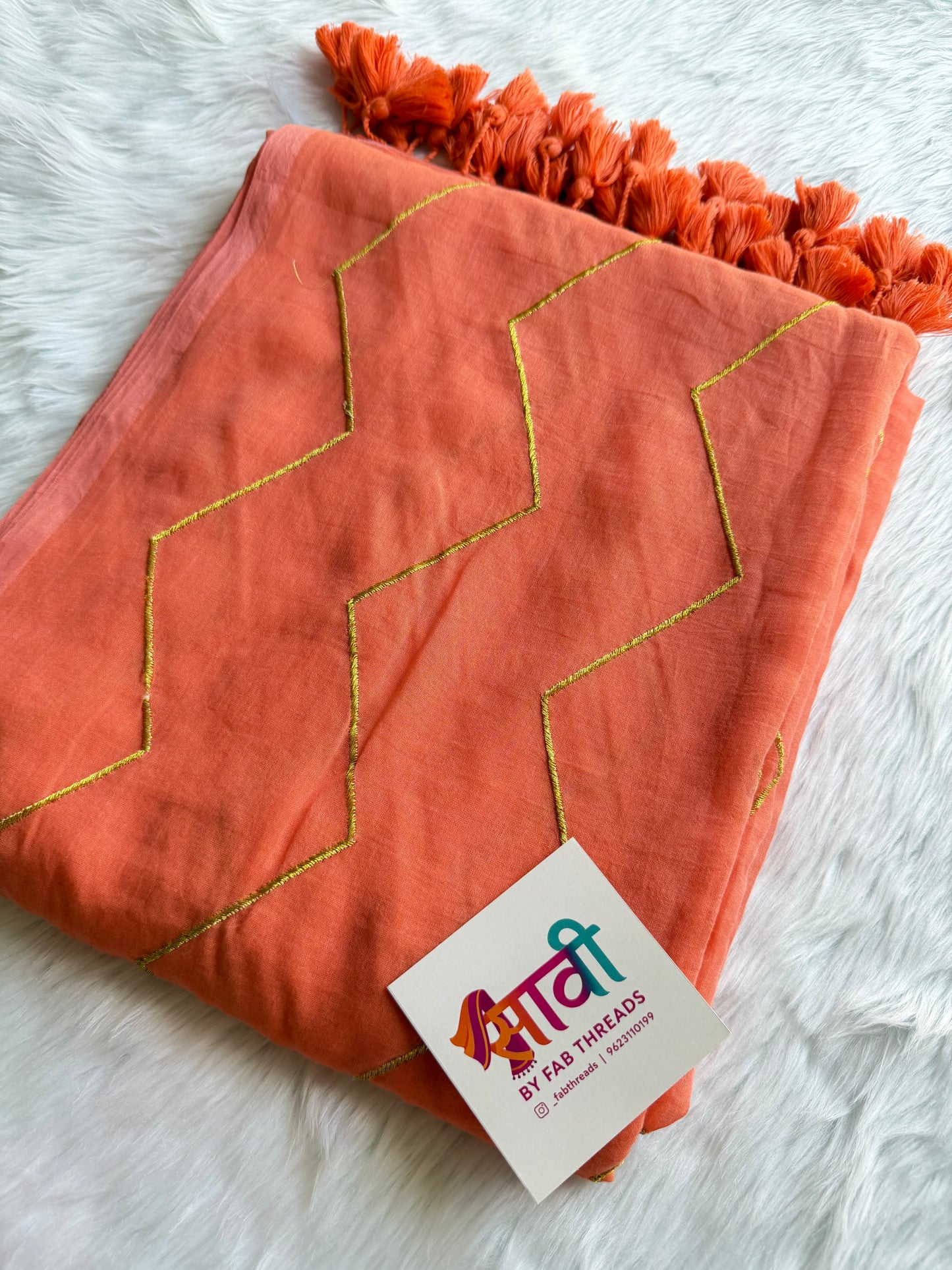 Zig Zag Zari Saree
