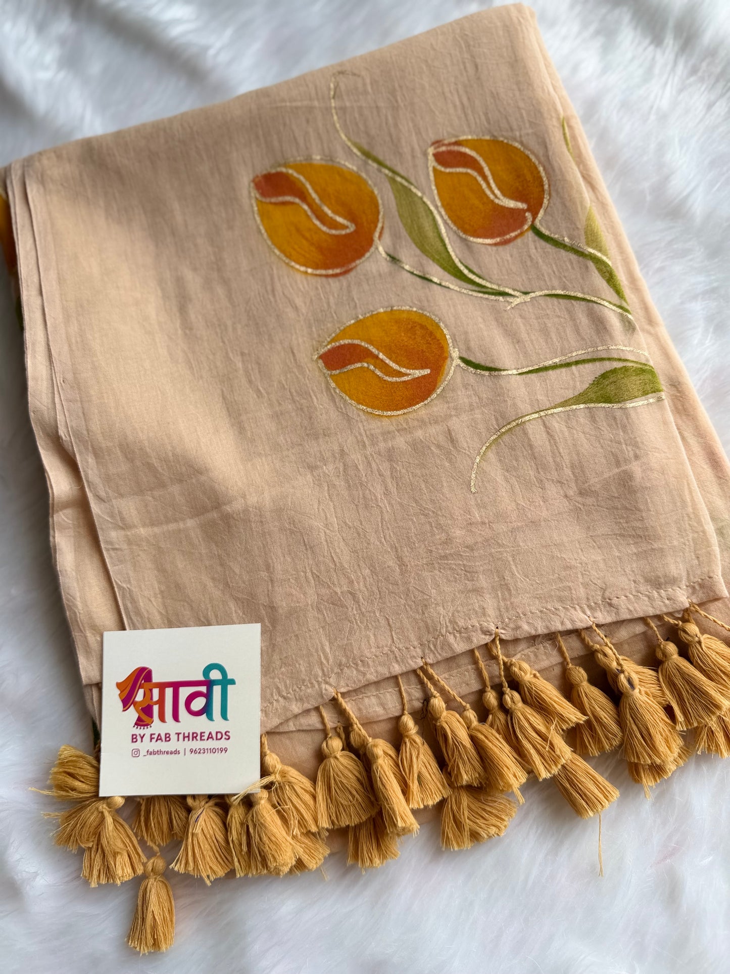 Tulip Trails Mul Cotton Saree