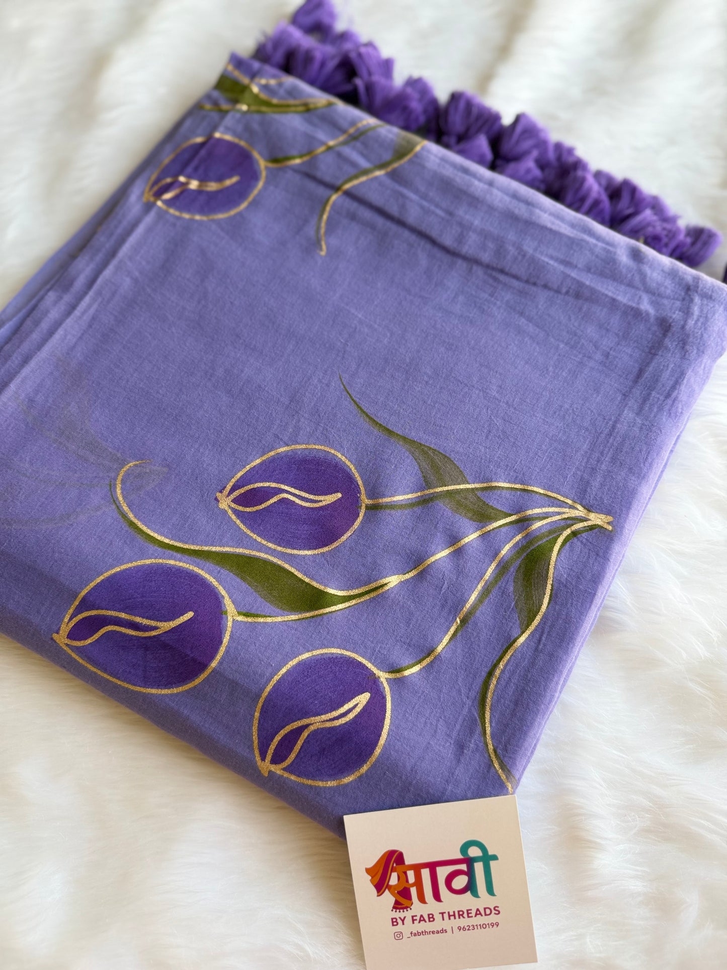 Tulip Trails Mul Cotton Saree