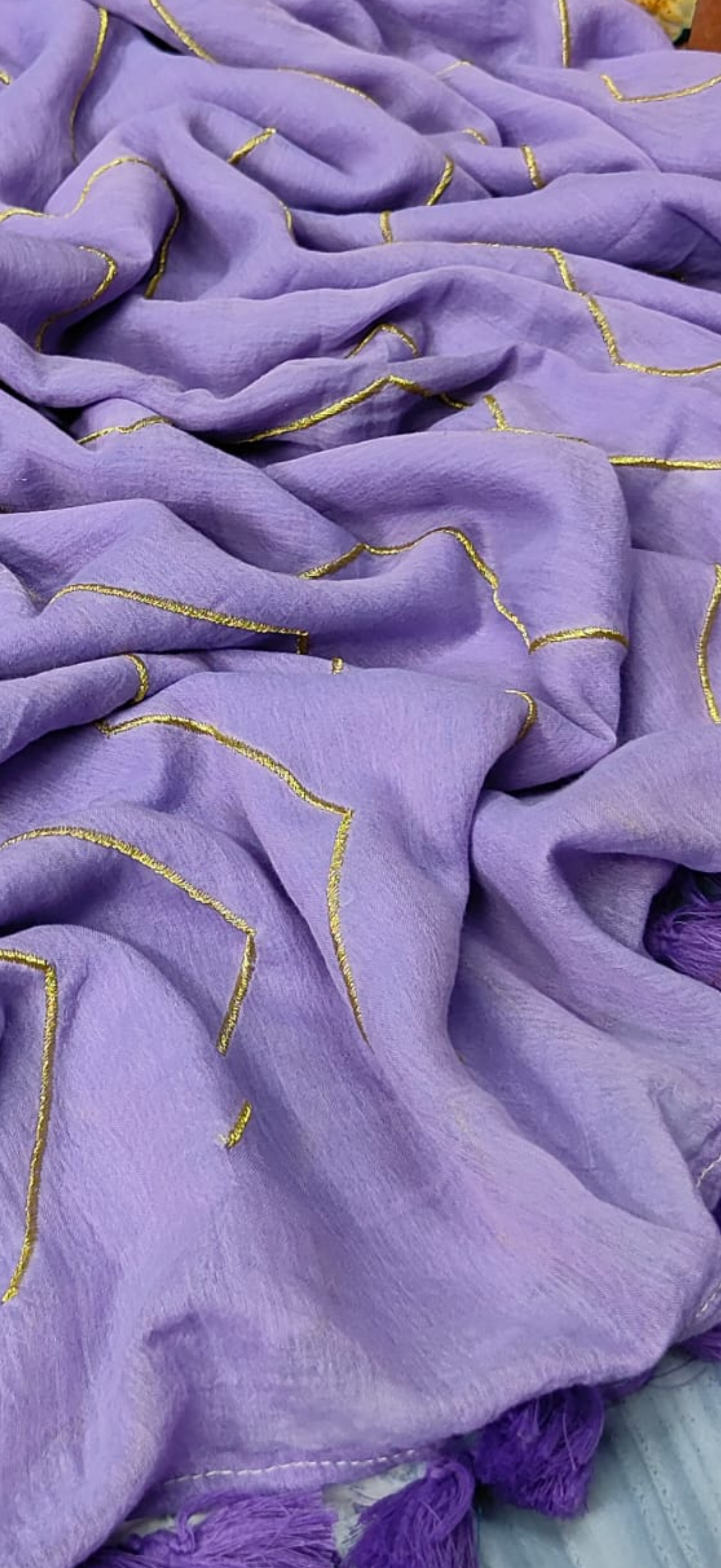 Zig Zag Zari Saree