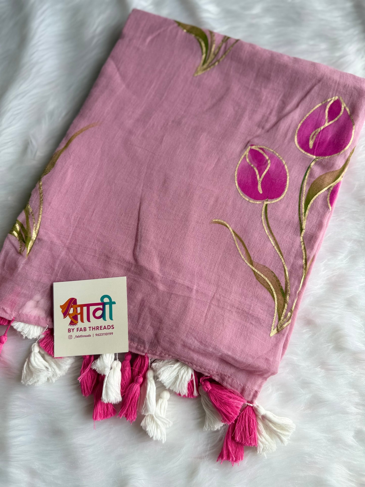 Tulip Trails Mul Cotton Saree