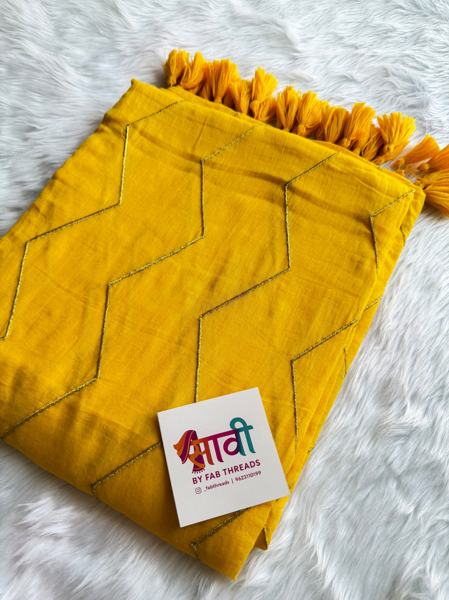 Zig Zag Zari Saree