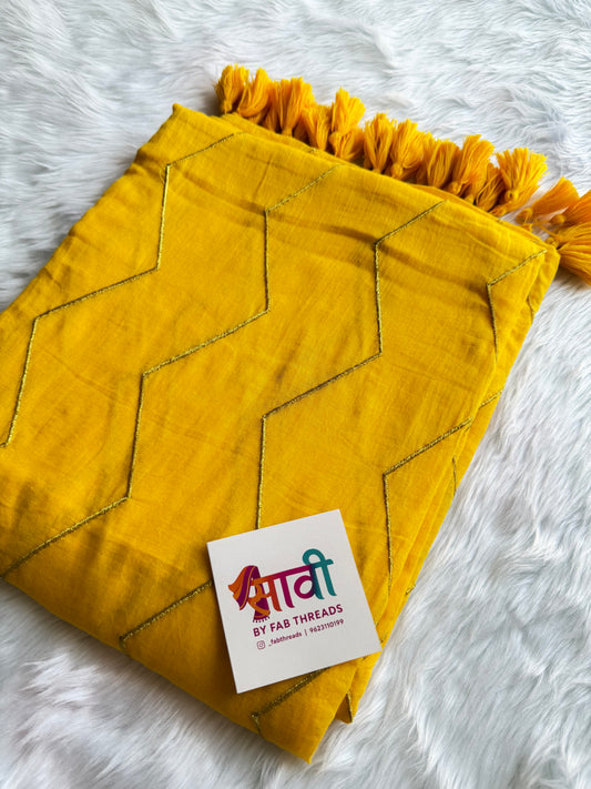 Zig Zag Zari Saree