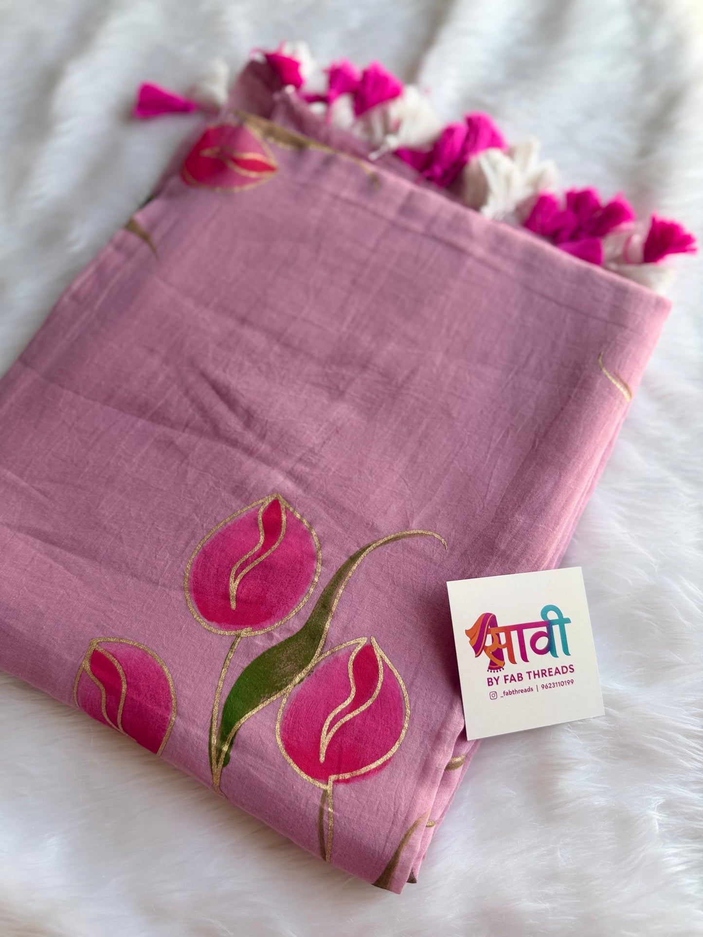 Tulip Trails Mul Cotton Saree