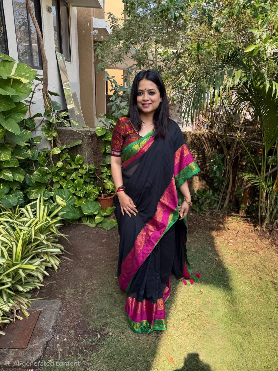 Zari Border Mul Cotton Saree