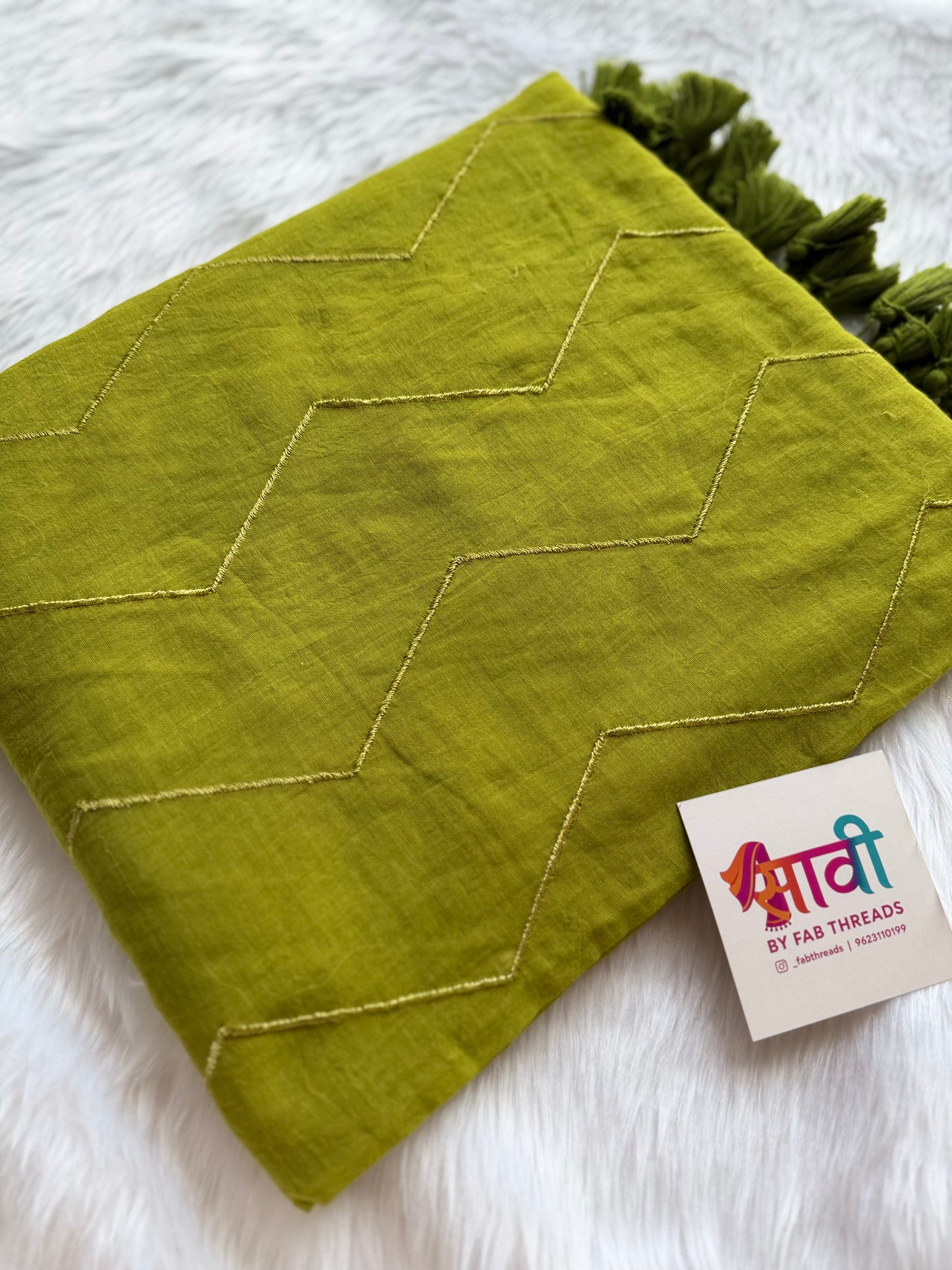 Zig Zag Zari Saree