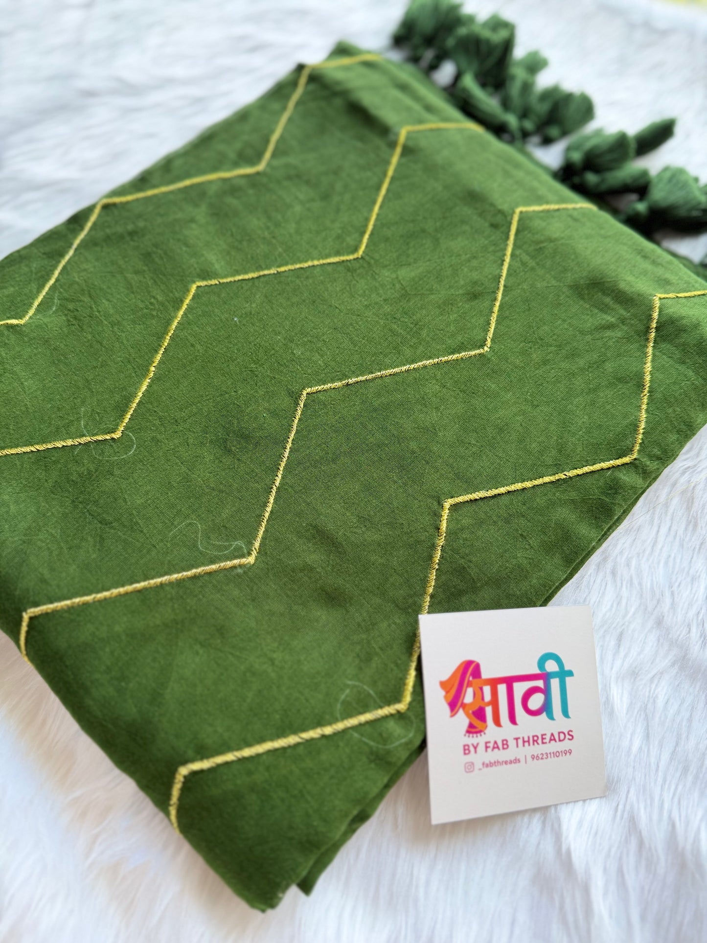 Zig Zag Zari Saree