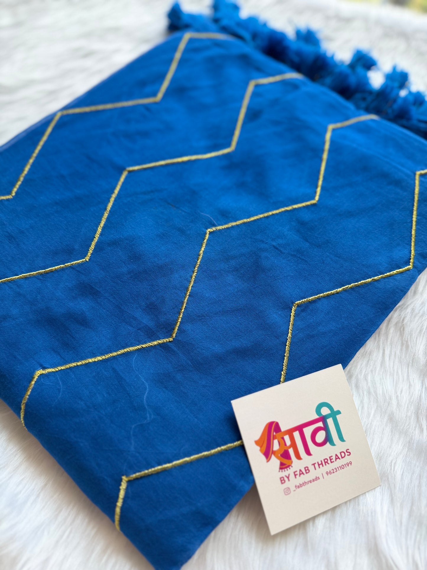 Zig Zag Zari Saree