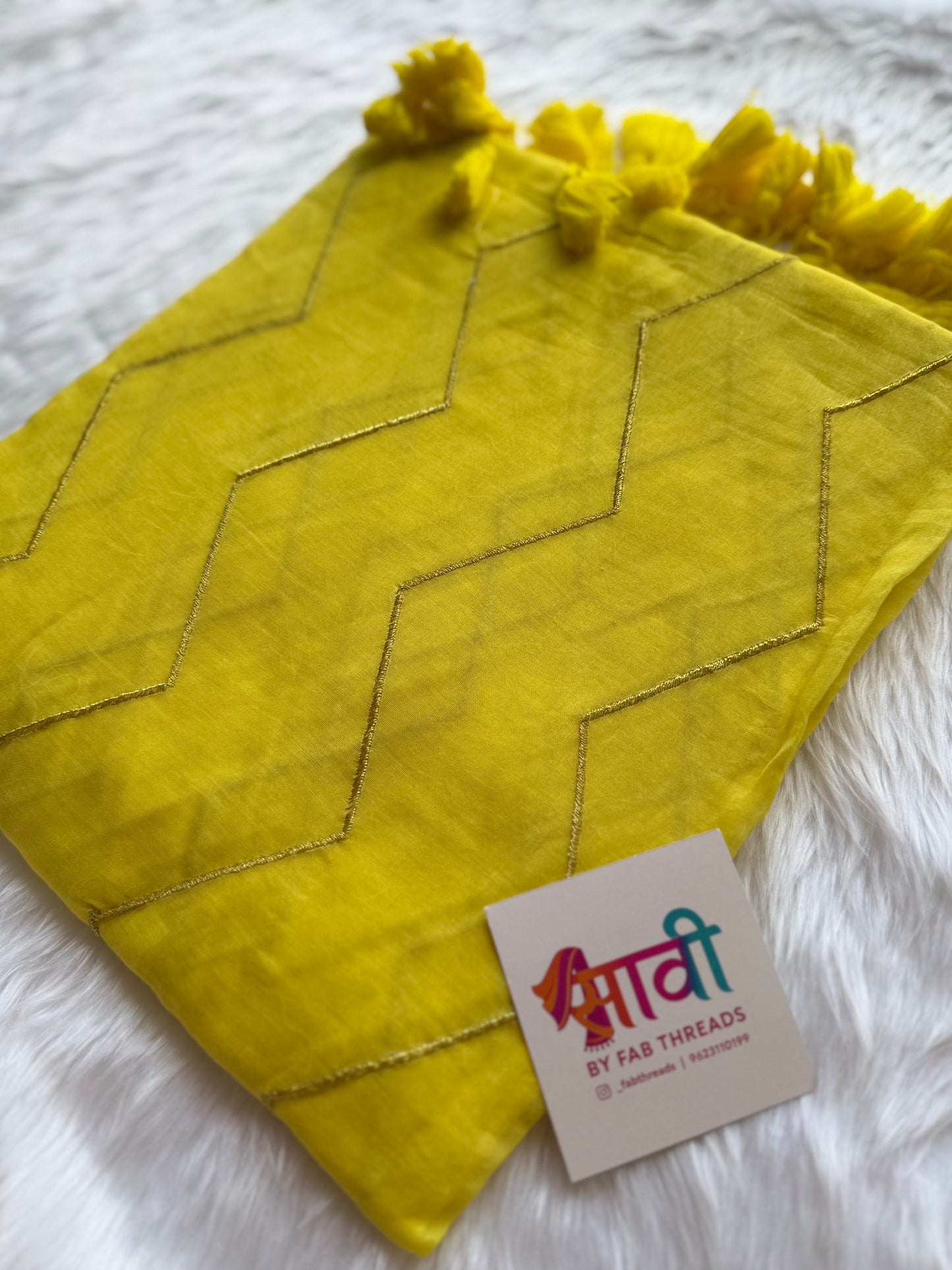 Zig Zag Zari Saree
