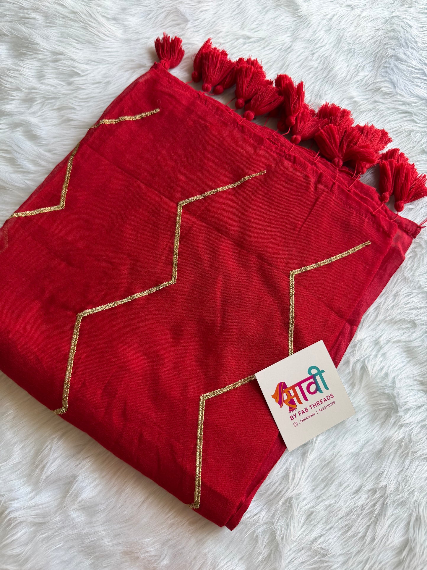 Zig Zag Zari Saree