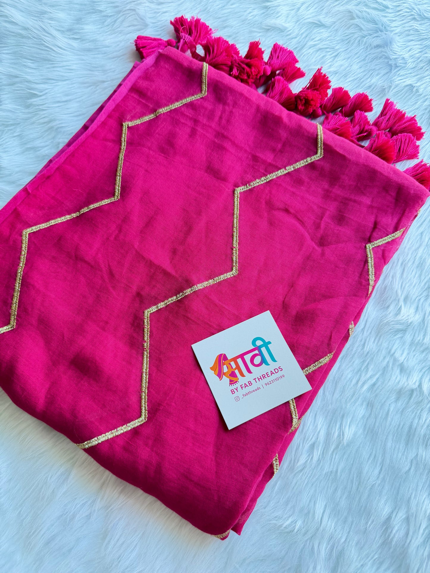 Zig Zag Zari Saree