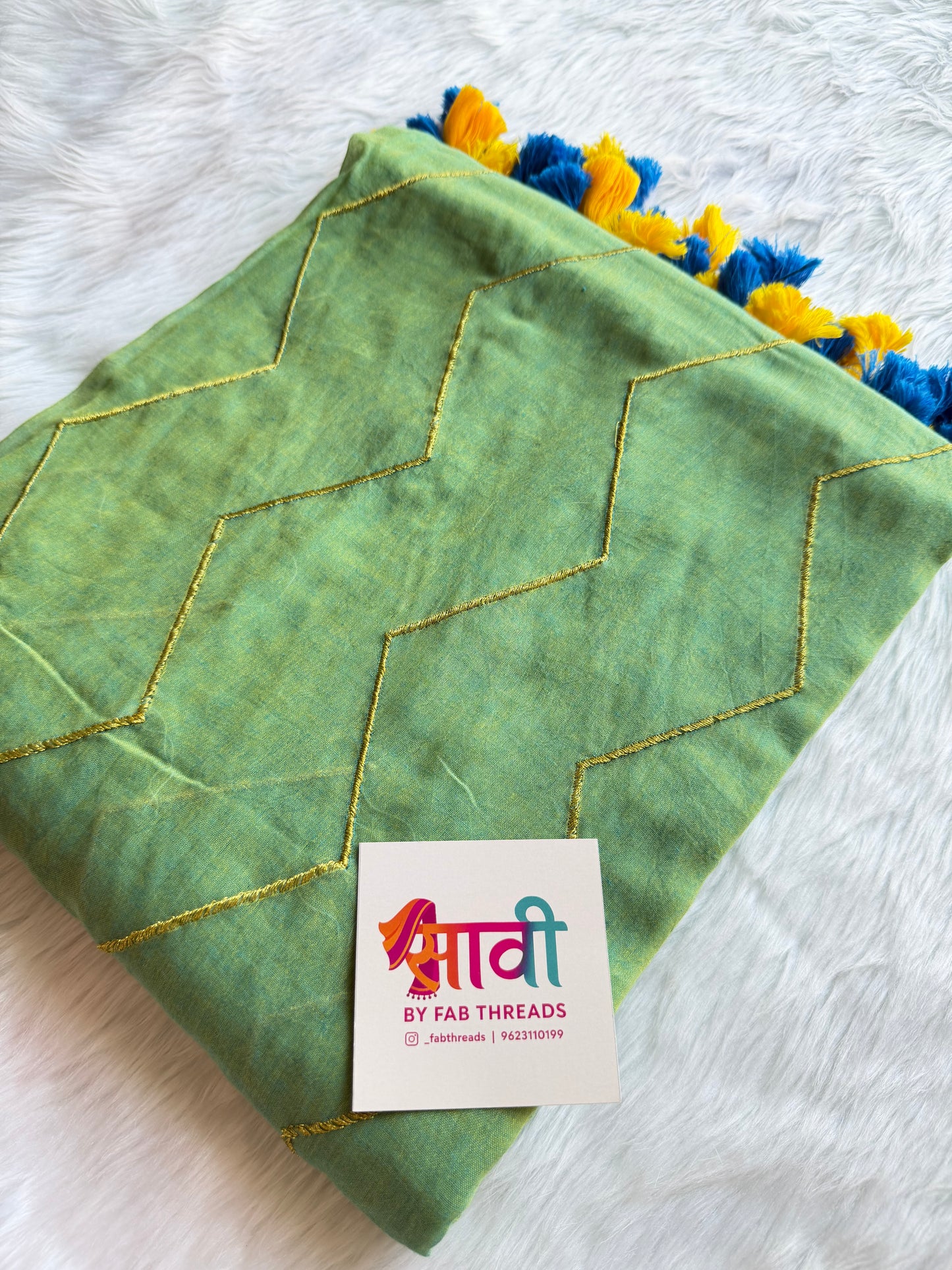 Zig Zag Zari Saree